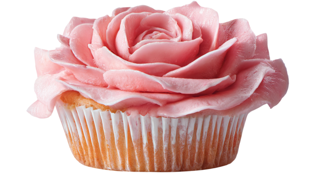 cupcake with icing on transparent background Remove png 