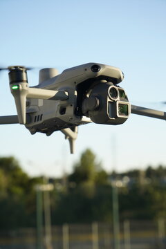 The new Drone Dji matrice 4e, close up lateral view detail. horizontal
