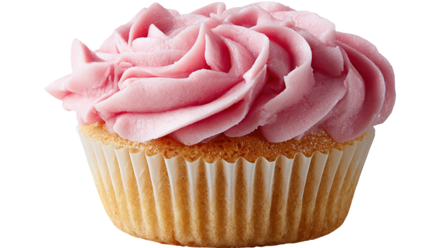 cupcake with icing on transparent background Remove png 