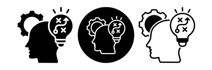 Strategic Innovation Icon Glyph & Mixed Style Collection Set