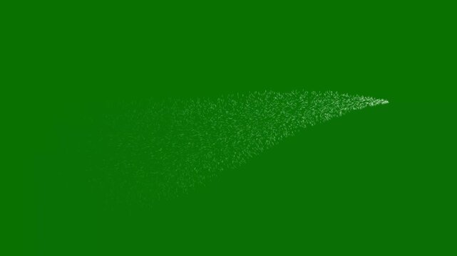 Glitter light line sparkle tail, blast line shining comet trace with glare effect. glittering magic shimmer, particle line move light effect, line sparks flare on green screen background. 4K
