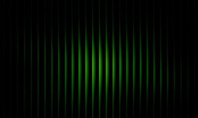 Vibrant Green Glow Waves: An Abstract Digital Artwork Featuring Symmetrical Vertical Light Patterns in Luminous Green Against a Deep Black Background, Evoking a Sense of Energy, Rhythm, and Motion – A