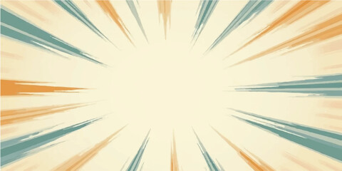 Obraz premium Yellow-orange summer sunburst vector with bright rays shining on an abstract background