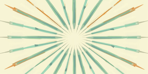An abstract wallpaper of blue and white sunbeams with a starburst pattern of stripes and bright light