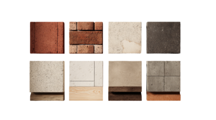 Grid of six textured surface samples