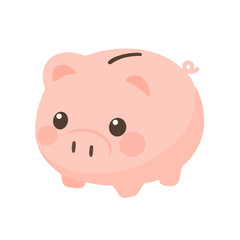 Illustration of Pink Piggy Bank