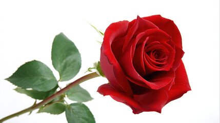 thorn. A single red rose in full bloom stands isolated with dramatic lighting. gardening catalogs, home-decor guides, designed for home decor and floral