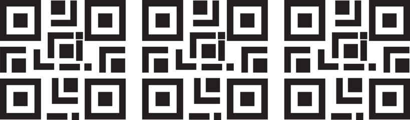 scan  code icon scanning code sign. Simple digital scanning  vector illustration. Fake QR code set vector illustration. Fake QR Code Set Vector Illustration for Design and Mockups