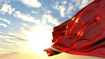 National Day background pictures capture the essence of patriotism and celebration, showcasing vivid red flags waving proudly against clear blue skies, intricate flower arrangements lining city street