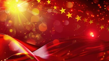 National Day background pictures capture the essence of patriotism and celebration, showcasing vivid red flags waving proudly against clear blue skies, intricate flower arrangements lining city street