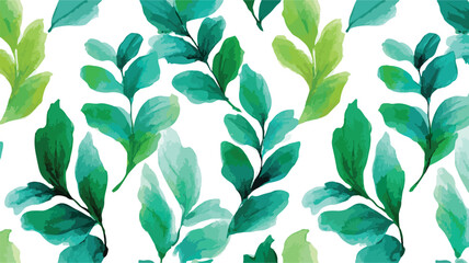 Exquisite Hand-Painted Seamless Floral Foliage Pattern for Design Projects