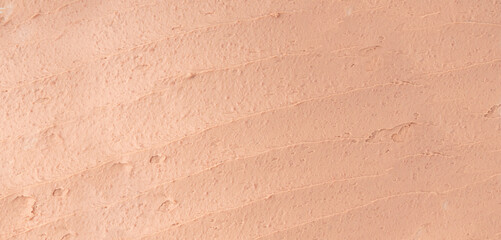 Clay texture isolated. Pink cream smear, plaster stroke, beauty clay mask smudge