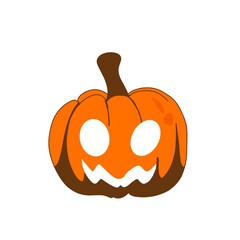 Cute Pumpkin Character for Halloween Artwork