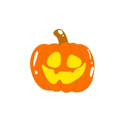 Cartoon Jack O Lantern with Funny Expression