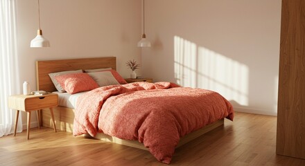 Stylish and Cozy Bedroom with Wainscoting Wall