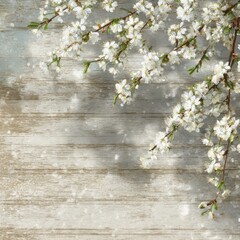light and airy springtime background in wood texture