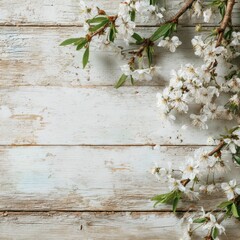 light and airy springtime background in wood texture