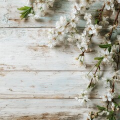 light and airy springtime background in wood texture