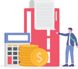 Payment options, shipping information, delivery concept with tiny people.
