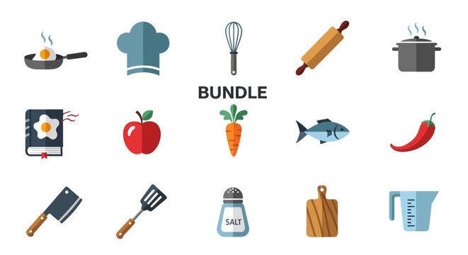 Cooking Utensils and Food Items Bundle.