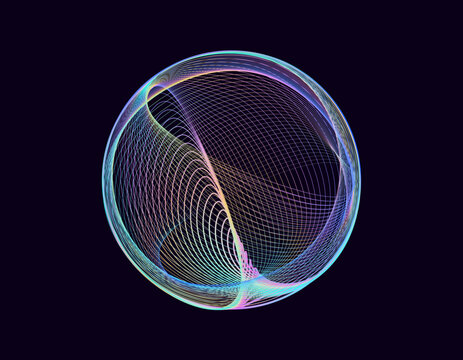 Vector sound wave. Voice assistant and sound recognition concept.