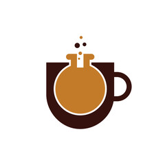 Coffee Lab Logo Design Template.