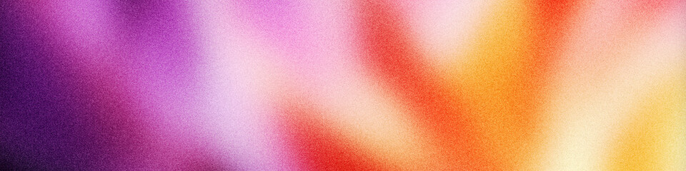 Soft pastel abstract background with gradient blur and grainy noise texture in pink purple and orange tones