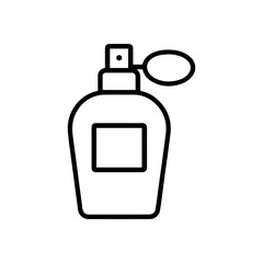 Line icon perfume vector on a white background Vector icon on a white background