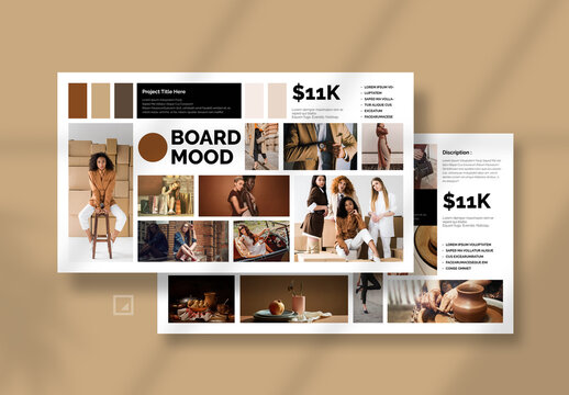 Clean Mood Board Layout