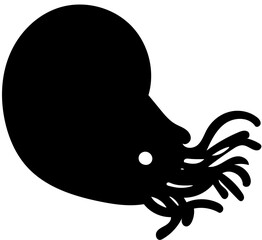 octopus on white background vector 