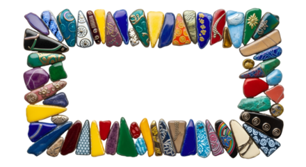 Artistic Display, Colorful Stones, Creative Space, Photograph, Bright Environment, Overhead View, Decorative Concepts