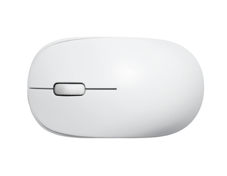 op-Down Flat Lay of Wireless Mouse for Office and Home Use