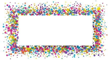 Colorful Confetti Celebration, Festive Event, Party Atmosphere, Graphic Design
