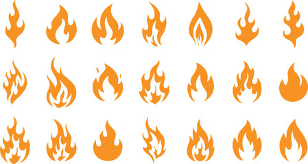 Fire Flame Doodle Elements – Hot, Heat, Burning, Cartoon, Hand-drawn, Fire, Symbol, Doodle, Sketch, Minimal, Red, Orange, Vector, Outline, Icon, Decorative, Abstract, Elements

