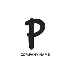 Obraz premium Elegant Letter P Logo Design with a Modern and Minimalist Style.