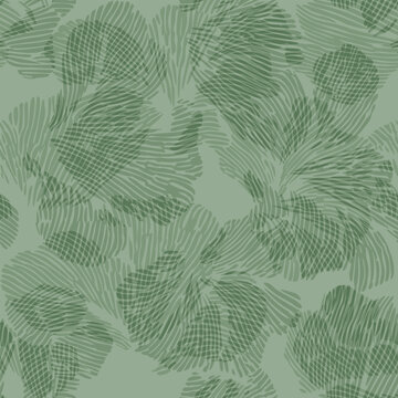Seamless abstract Organic Shapes with Linear Texture Pattern background