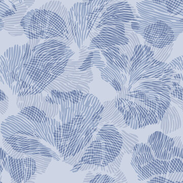 Seamless abstract Organic Shapes with Linear Texture Pattern background