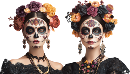 Day of the Dead Beauties in Floral Crowns