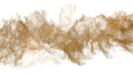 Smoke cloud dust png tan smoke cloud isolated on transparent background design elements for compositing, covering, overlay, png