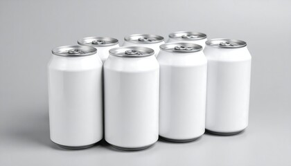 Blank soda cans
