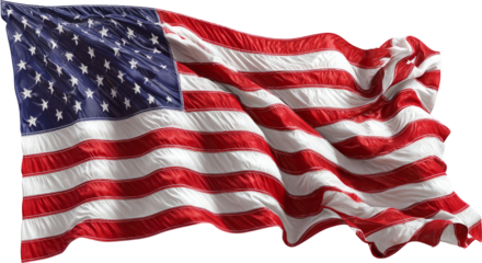 Waving American Glory: Stars & Stripes in Motion