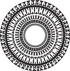 Horse Mandala Circle Design – Decorative Animal Pattern Vector