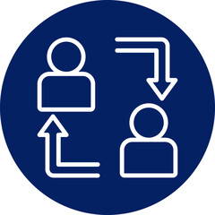 Change icon isolated on white background. vector illustration icon for digital nomad