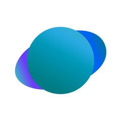 Planet Icon with Ring Modern App Logo Design