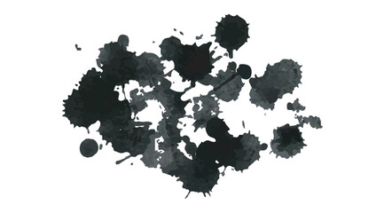 Obraz premium Ink Splatter Collection Abstract Grunge, Paint Splashes, Artistic Stains