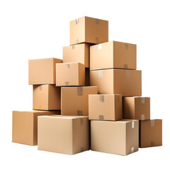 Fototapeta premium Efficient Shipping and Delivery Process with Warehouse Boxes