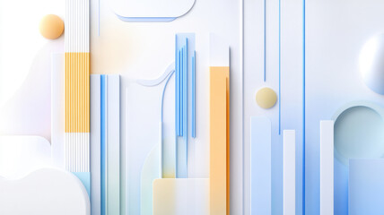 Simplified horizontal bar chart in blue with peach and lime accents on a monochrome background. Survey research answer checklist