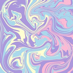 A mesmerizing liquid marble pattern in soft pastel hues, creating a fluid, abstract, and aesthetically pleasing background with gentle swirls