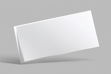 blank white paper business card mockup