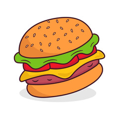 Hamburger icon vector illustration
